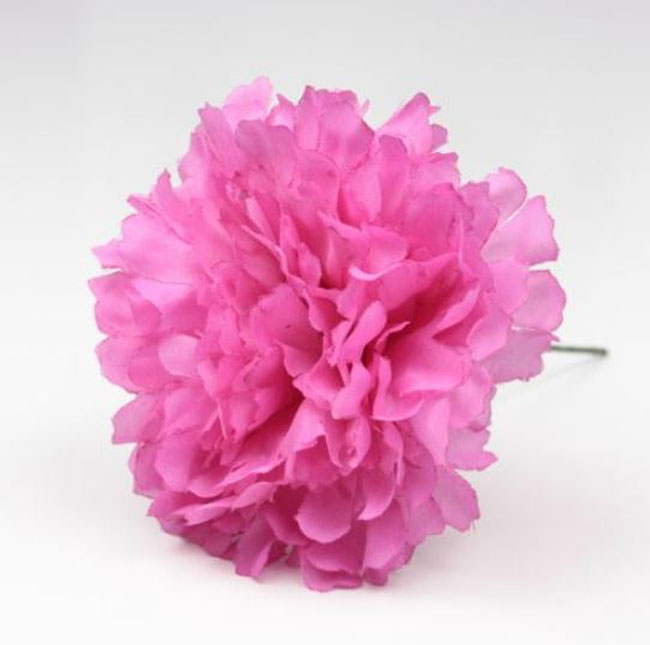 Flamenco Artificial Carnations. Sevilla Model. Fuchsia